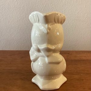 Vintage SHAWNEE Pottery USA White Duck Pitcher 7.5"